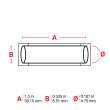 PermaSleeve Heat Shrink Wire and Cable Labels 3/16