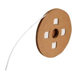 PermaSleeve Heat Shrink Wire and Cable Continuous Labels for 3" Core Printers - 1/8" Dia White
