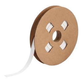 PermaSleeve Heat Shrink Wire and Cable Continuous Labels for 3" Core Printers - 1" Dia White