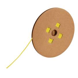 PermaSleeve Heat Shrink Wire and Cable Continuous Labels for 3" Core Printers - 3/32" Dia Yellow