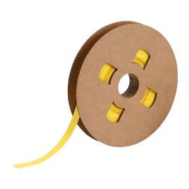 PermaSleeve Heat Shrink Wire and Cable Continuous Labels for 3" Core Printers - 1" Dia Yellow