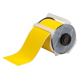 GlobalMark ToughWash Washdown Resistant Labels 4 in W x 50 ft L Yellow