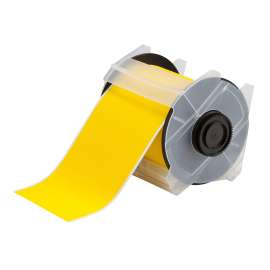 GlobalMark ToughWash Washdown Resistant Labels 4 in W x 50 ft L Yellow
