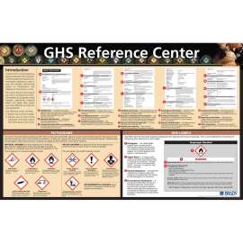 GHS Reference Center Poster, 25.5" H x 39.5" W, Brown