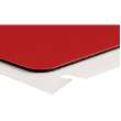 Raised Panel Polyester Rectangular Labels 0.75 in H x 3 in W Red 500/RL