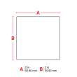 Direct Thermal Printable Paper Labels 2 in H x 2 in W White 1000/RL