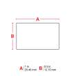 B33 Series Flexible with Permanent Adhesive Labels 0.5in H x 1in W WT 5000/RL