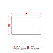 B33 Series with Permanent Acrylic Adhesive Labels 3in H x 4in W WT 500/RL
