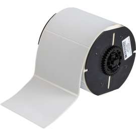 B33 Series Metallized Polyester Permanent Labels 3in H x 4in W LGT GR 500/RL