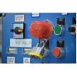 Red Push Button Lockout, Small Base + Short Cover, Button 16 mm