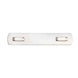 Cable Tags Stainless Steel 0.512 in H x 2.756 in W Silver 100/PK