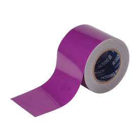 ToughStripe(R) Floor Marking Tape Roll - Polyester, Solid Color, Purple, 4" x 100'