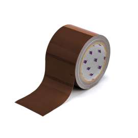 ToughStripe(R) Floor Marking Tape Roll - Polyester, Solid Color, Brown, 4" x 100'
