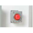 Clear Push Button Lockout, Medium Base + Medium Cover, Button 22 mm