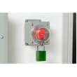 Clear Push Button Lockout, Large Base + Medium Cover, Button 30 mm