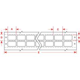 DATAB Matte Polyester Lbls 1.437 in H x 2 in W White 5000/PK