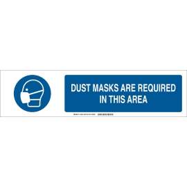Dust Masks Are Required In This Area Sign, Polystyrene