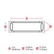 B33 Series Low Smoke Zero Halogen PermaSleeve Heat Shrink Tubing, 0.125