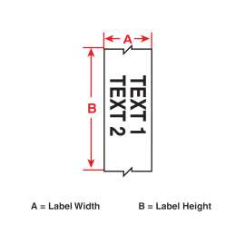 BradyPrinter Series Low Smoke Zero Halogen PermaSleeve Wire Marking Sleeves, 0.375" Dia x 75' L, White