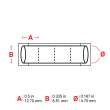 BradyPrinter Series Low Smoke Zero Halogen PermaSleeve Heat Shrink Tubing, Roll of 10000 Each, White, 0.187
