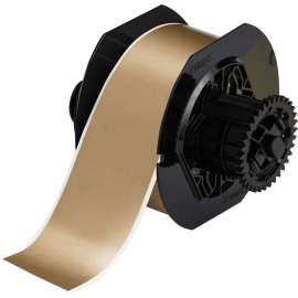 All Weather Permanent Adhesive Vinyl Label Tape for B30 Printers - 2.25" Gold