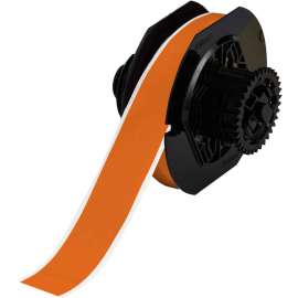 All Weather Permanent Adhesive Vinyl Label Tape for B30 Printers - 1.125" Orange