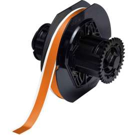 All Weather Permanent Adhesive Vinyl Label Tape for B30 Printers - 0.5" Orange