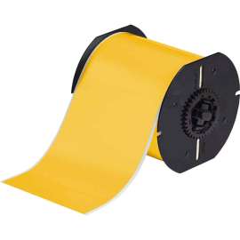 All Weather Permanent Adhesive Vinyl Label Tape for B30 Printers - 4" Yellow