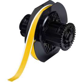 All Weather Permanent Adhesive Vinyl Label Tape for B30 Printers - 0.5" Yellow