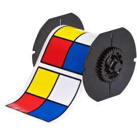 All Weather Permanent Adhesive Vinyl Labels Pre-printed Right-To-Know NFPA Diamond for B30 Printers - 4" x 4"
