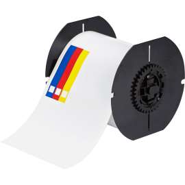 All Weather Permanent Adhesive Vinyl Labels Pre-printed Right-To-Know Color Bar for B30 Printers - 4" x 6.25"