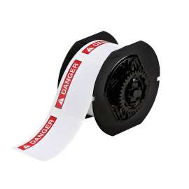 All Weather Permanent Adhesive Vinyl Labels ANSI DANGER Header for B30 Printers - 2.25" x 3"