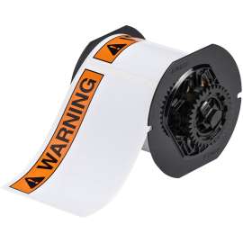 All Weather Permanent Adhesive Vinyl Labels ANSI WARNING Header for B30 Printers - 2.25" x 3"
