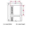All Weather Permanent Adhesive Vinyl Labels ANSI NOTICE Header for B30 Printers - 4