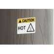 All Weather Permanent Adhesive Vinyl Labels OSHA CAUTION Header for B30 Printers - 4