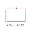 Repositionable Vinyl Cloth Labels 0.188 in H x 1 in W White 3000/RL