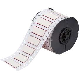 B33 Series PermaSleeve HX Heat Shrink Wire Marking Sleeves, 0.5" Dia x 2" W, White, Roll of 225