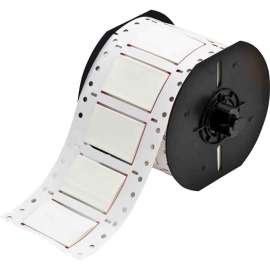 B33 Series PermaSleeve HX Heat Shrink Wire Marking Sleeves, 0.75" Dia x 2" W, White