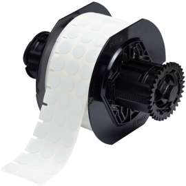 FreezerBondz Ultra-Thin Cryogenic Polyester Labels 0.5 in Dia WT 1500/RL
