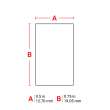 B33 Series Vinyl Cloth with Repositionable Labels 0.75in H x 0.5in W WT 5000/RL