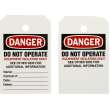 Danger Tag Polyester 6 in H x 3.875 in W White 250/RL