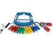 Safety Lock and Tag Carrier Kit Blue