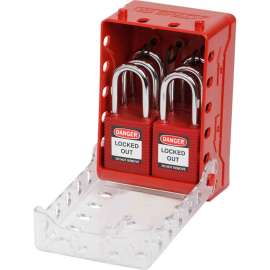 Ultra Compact Lock Box, Includes 6 Red Keyed-Alike Locks