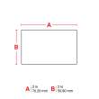 High Adhesion Clear Polyester Barcode Labels 2 in H x 3 in W Clear 1000/RL