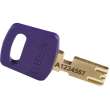 Standard SafeKey Anodized Aluminum Padlock 1.5 in Steel Shackle KD Purple