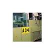Outdoor Vinyl 1.938 in Black on Yellow Letters K Card of 10 Labels