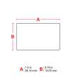Polyester Overlaminate Labels 0.75 in H x 1.5 in W Clear 2000/RL