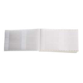 DATAB Self-Laminating Vinyl Lbls 8.437 in H x 2 in W White, Clear 1000/PK