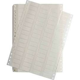 DATAB Repositionable Vinyl Cloth Lbls 0.53 in H x 1.125 in W White 10000/PK
