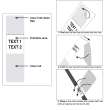 Self-Laminating Vinyl Wrap Around Labels 2.75